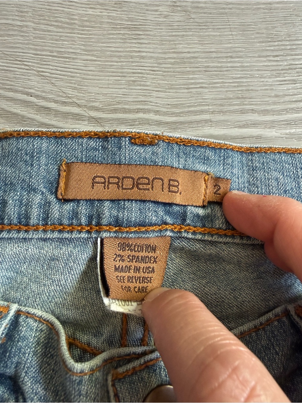 Arden B Vintage Y2K peacock and floral detail flare stretch denim - Picture 3 of 7